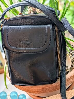 American Leather Crossbody Bag